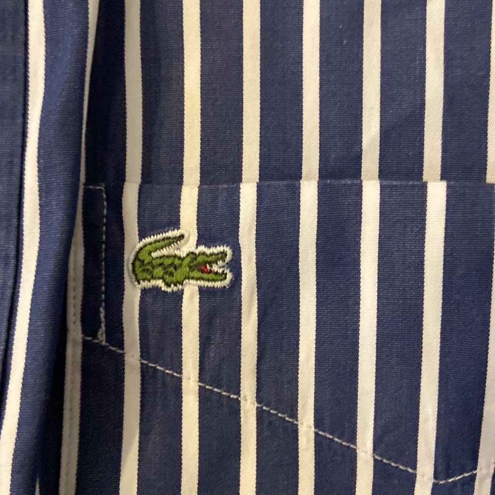 Lacoste Man Shirt size 44 never been worn bust 46” shirt long 30” - Picture 3 of 10